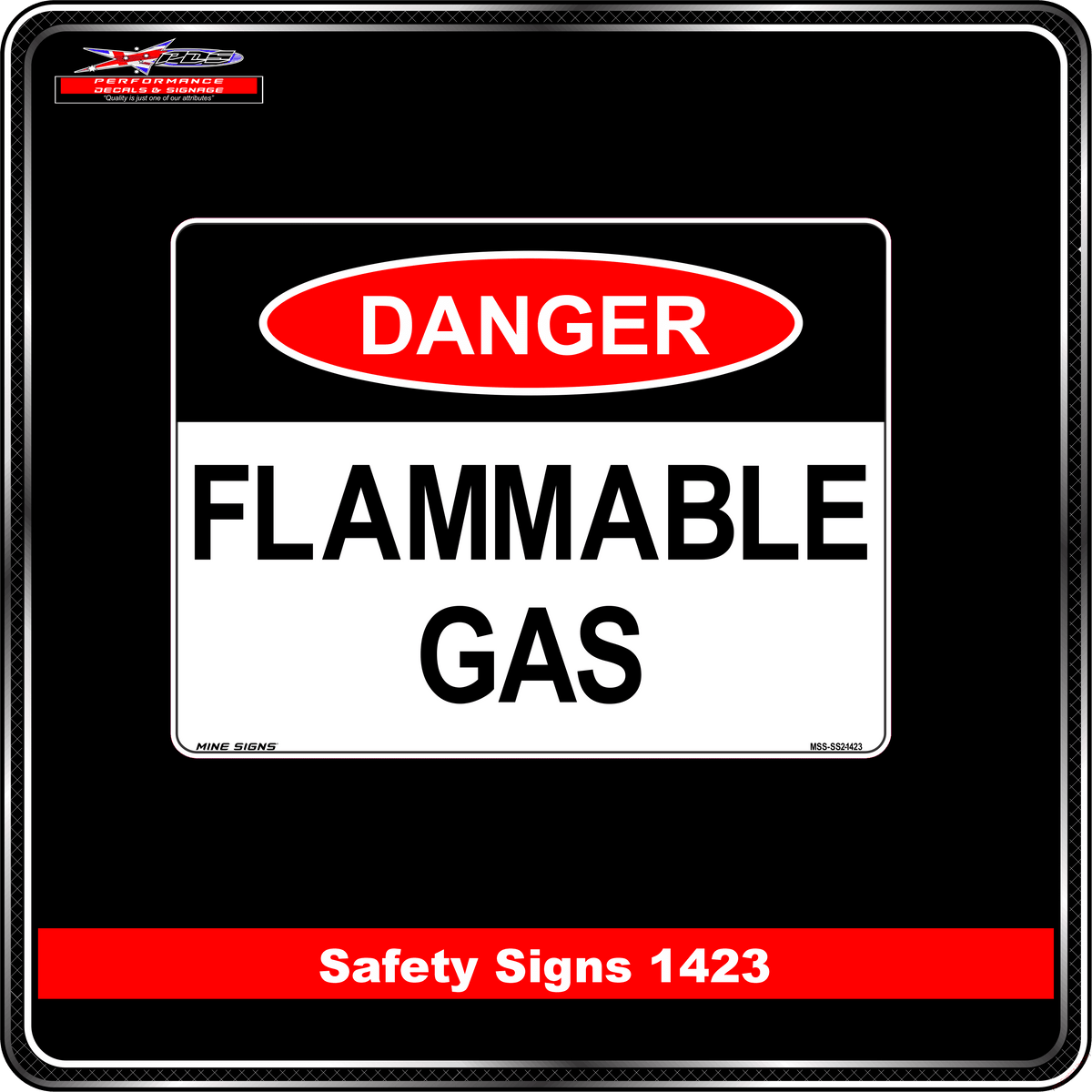 Danger Hazardous Chemicals (Safety Sign 1424)