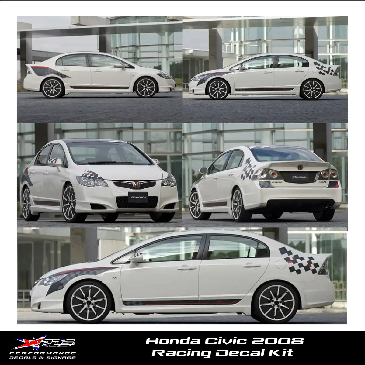 Honda Civic 2008 Decals Kit