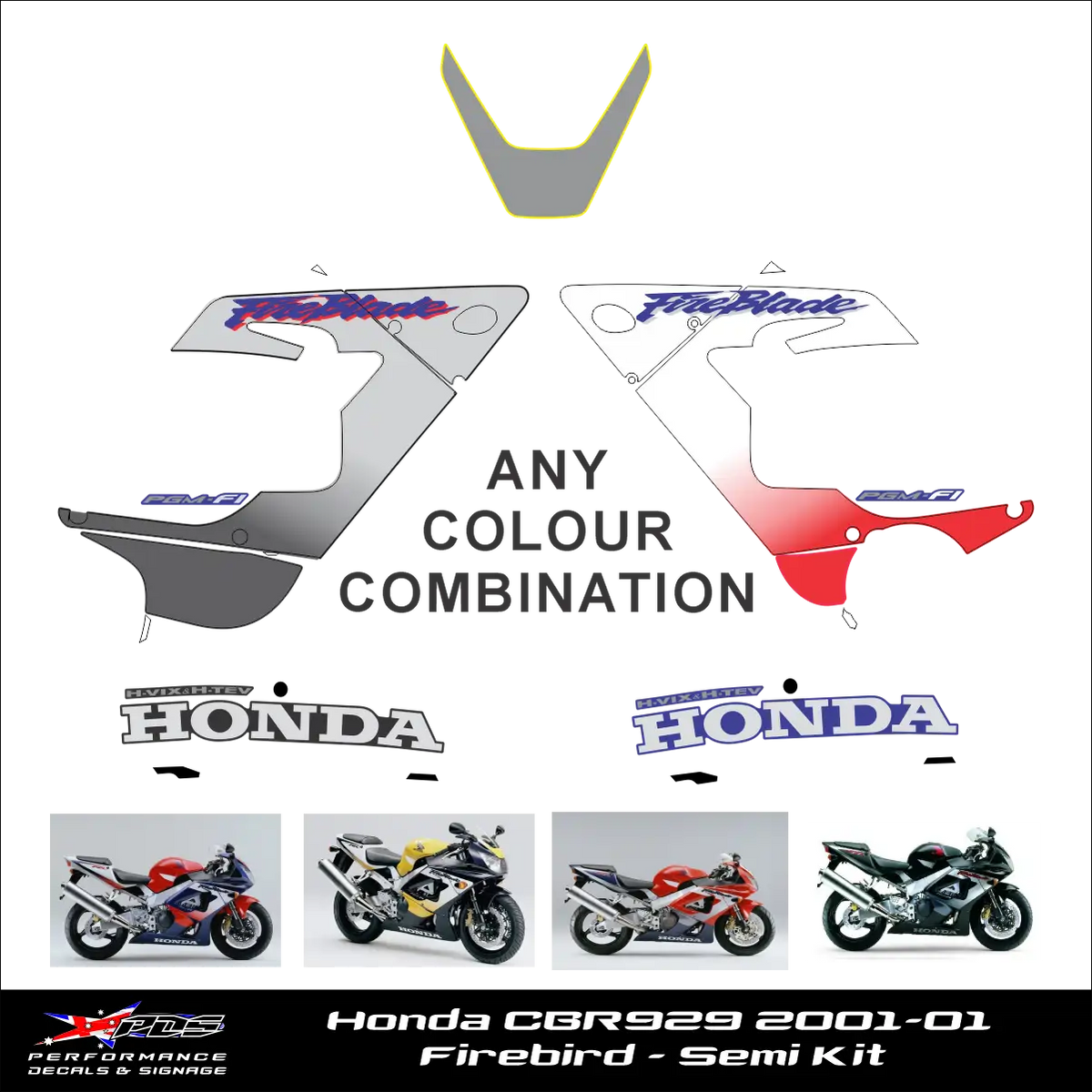 Honda CBR 929 2000-2001 Fireblade - Semi Kit