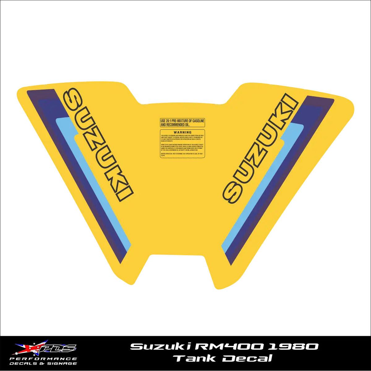 Suzuki RM400 1980 - Clark Tank Cover - Perforated