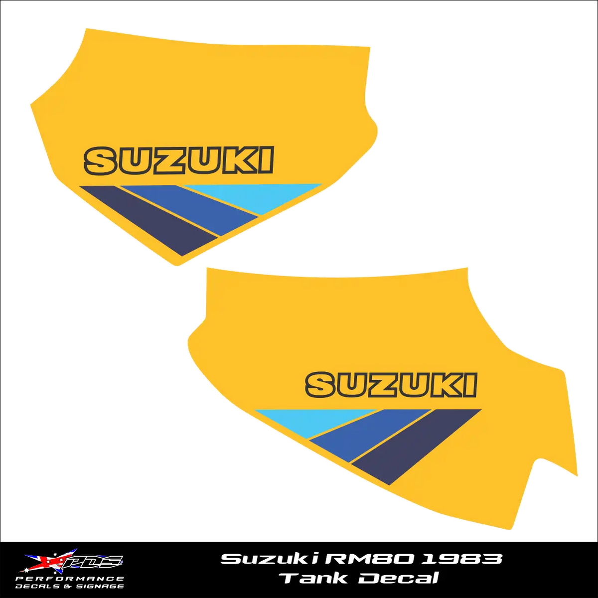 Suzuki RM80 - 1983 - Fuel Tank Decal