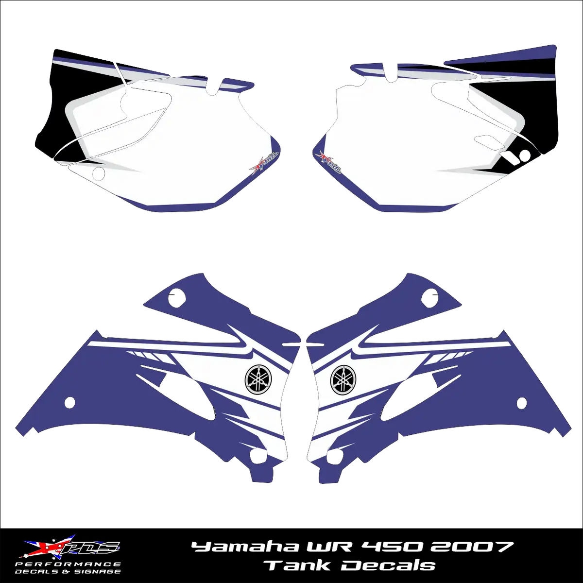 Yamaha WR450 2007 Tank Decals