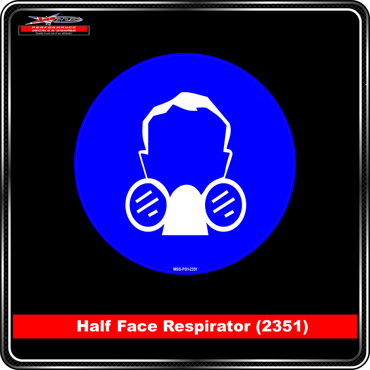 Half Face Respirator (Pictogram 2351)