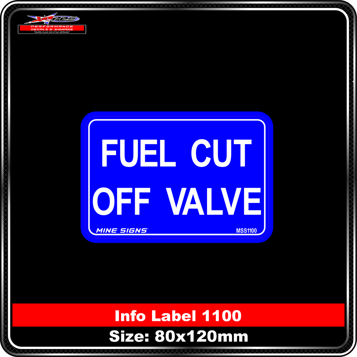 Fuel Cut Off Valve (Info Label 1100)