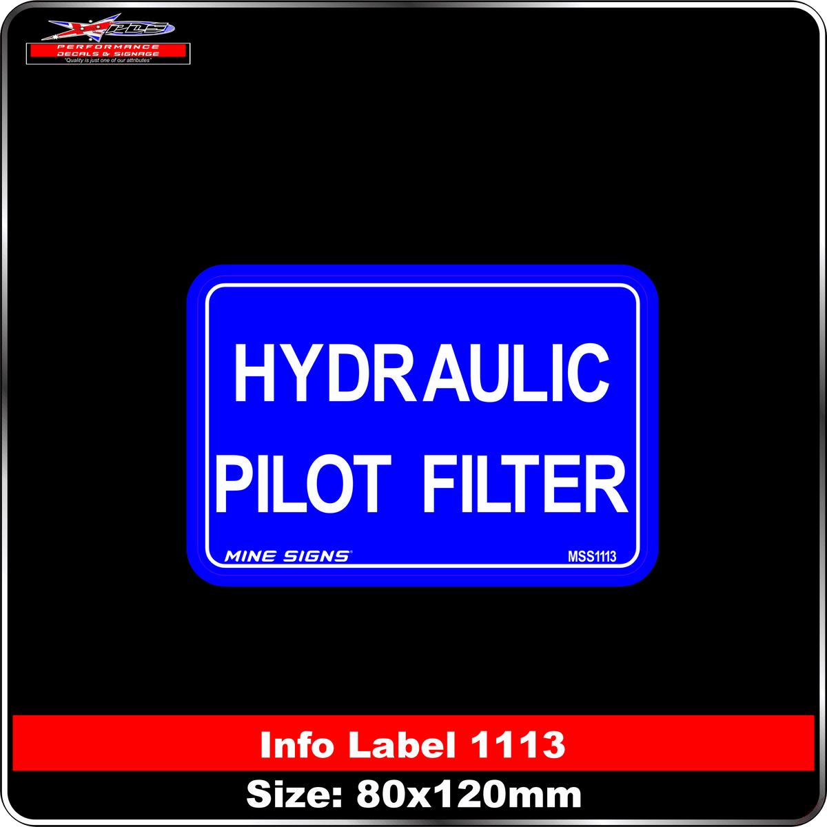 Hydraulic Pilot Filter (Info Label 1113)