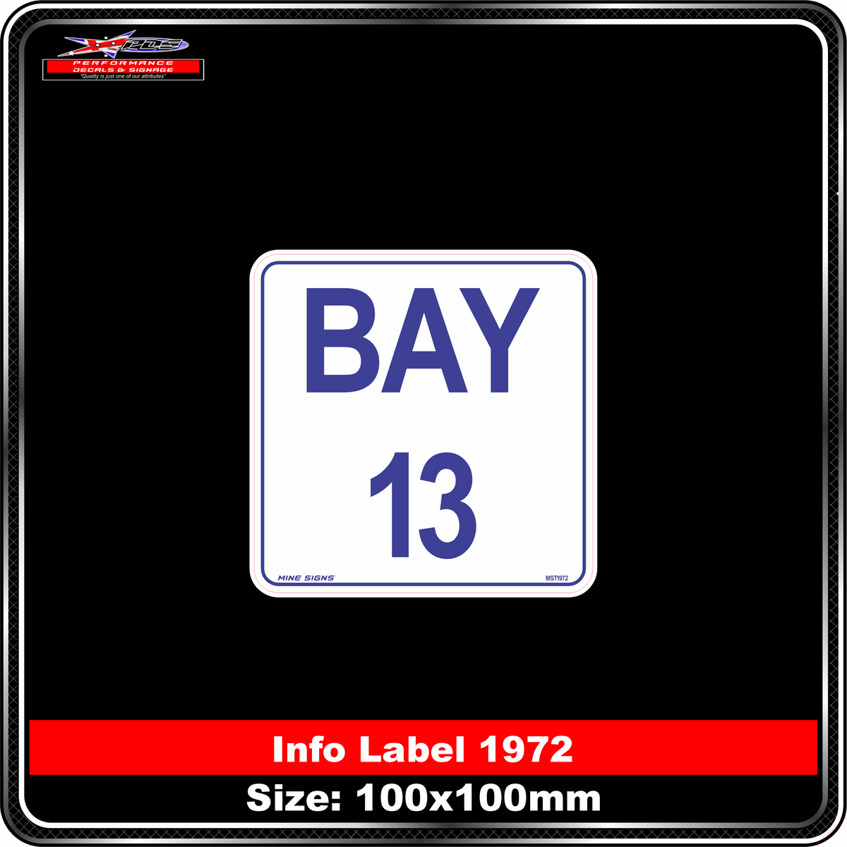 Bay 13 (Info Label 1972)