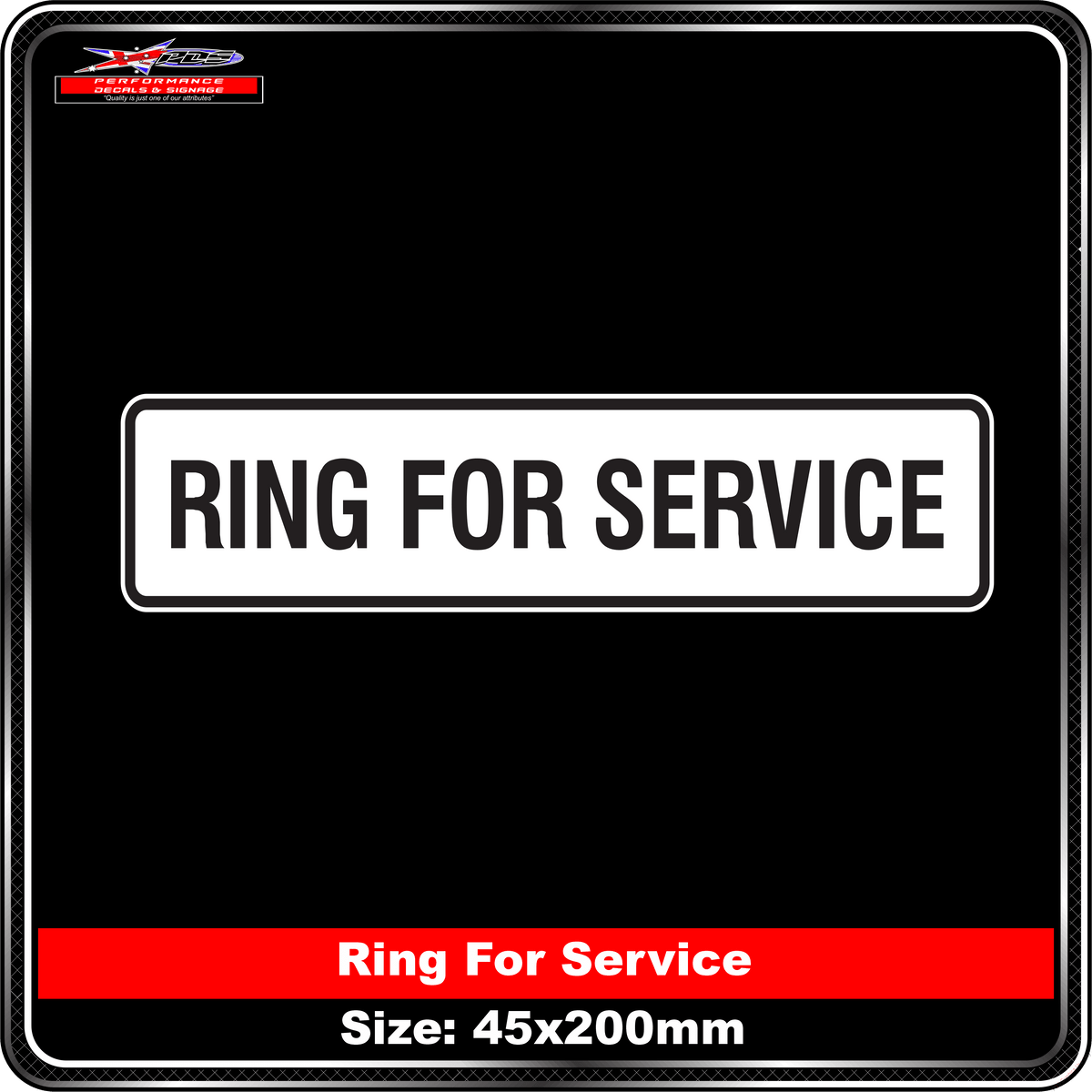 Ring For Service