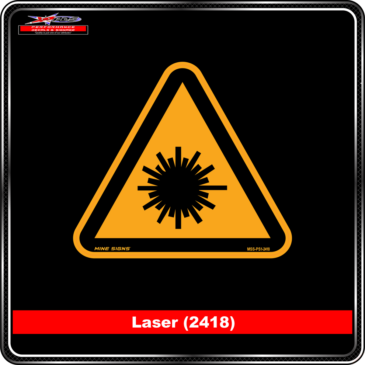 Laser (Pictogram 2418)