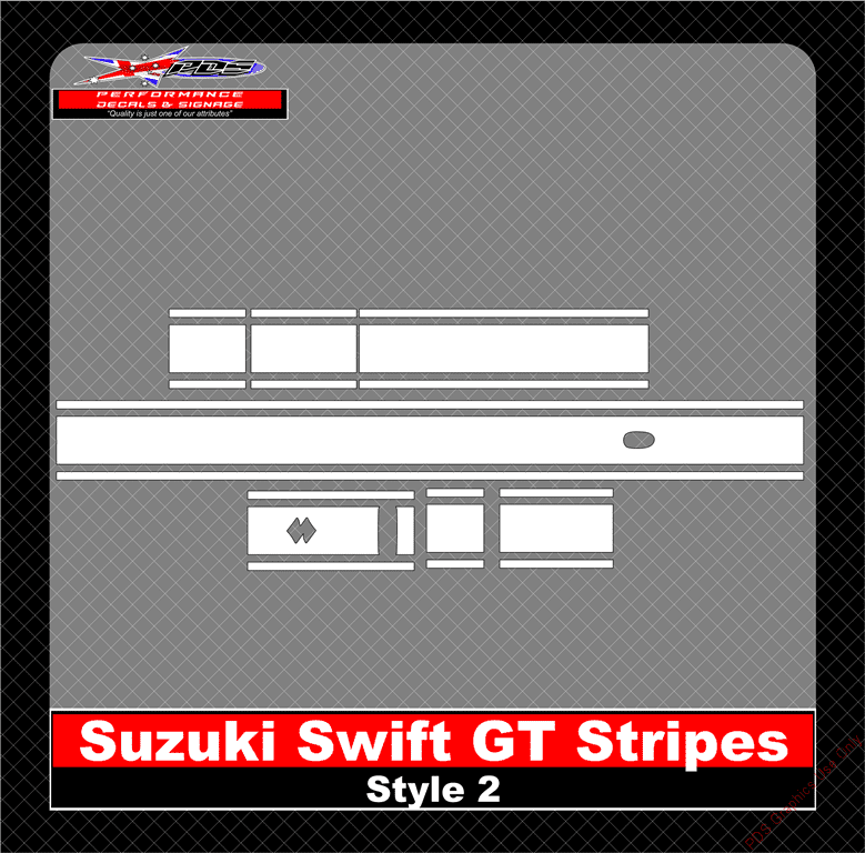 Suzuki Swift GT Stripes (Style 2)