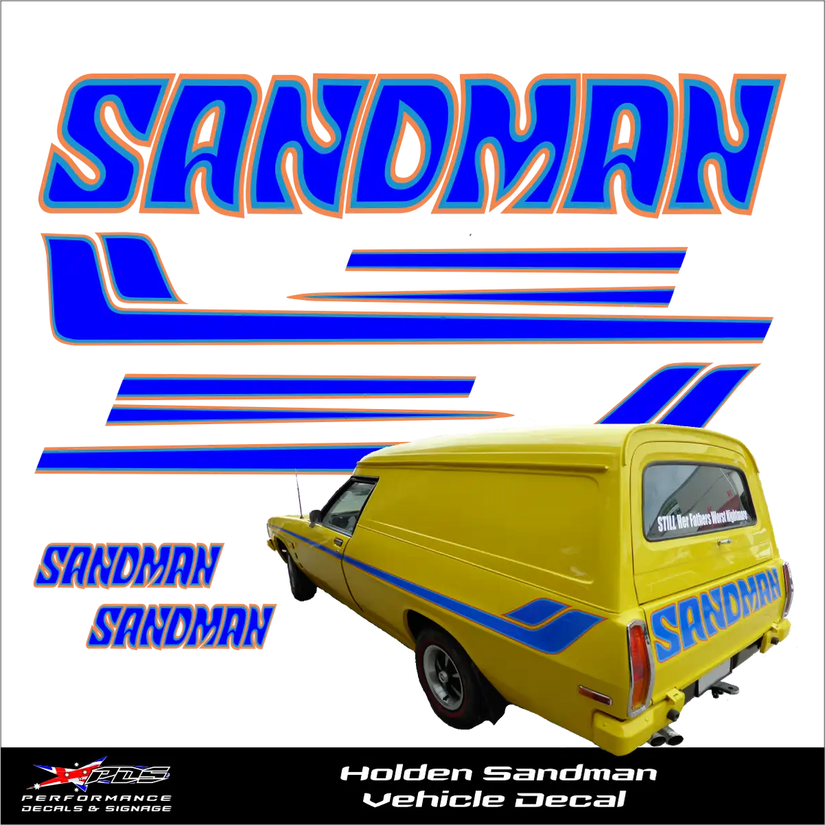 Holden Sandman Panel Van Decals Kit