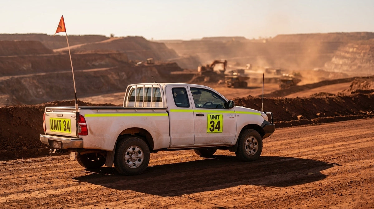 Light vehicle with hi-vis reflective call number identification