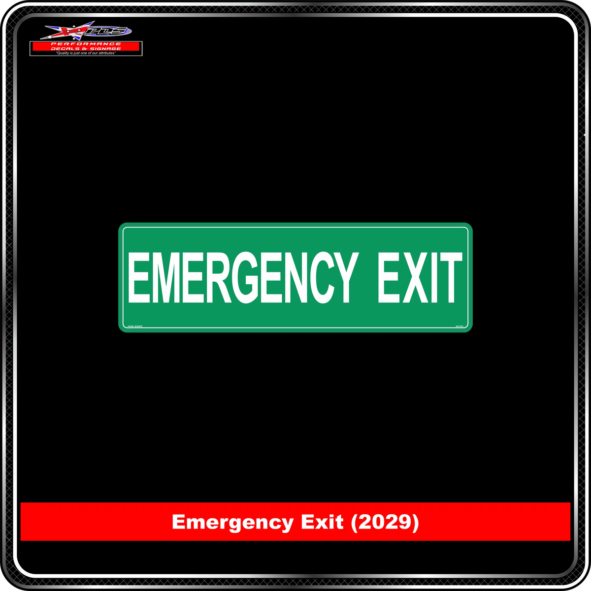 Emergency Exit (Info Label 2029)
