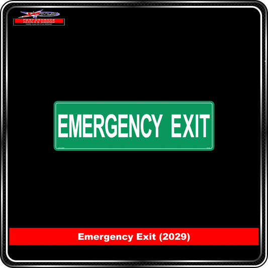 Emergency Exit (Info Label 2029)