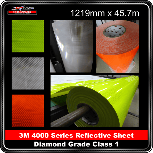 3M 4000 Series Diamond Grade Class 1 Reflective Sheeting 1219mm x 45.7m