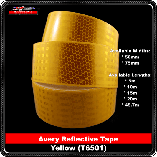 Avery Yellow (T6501) Class 1 Reflective Tape