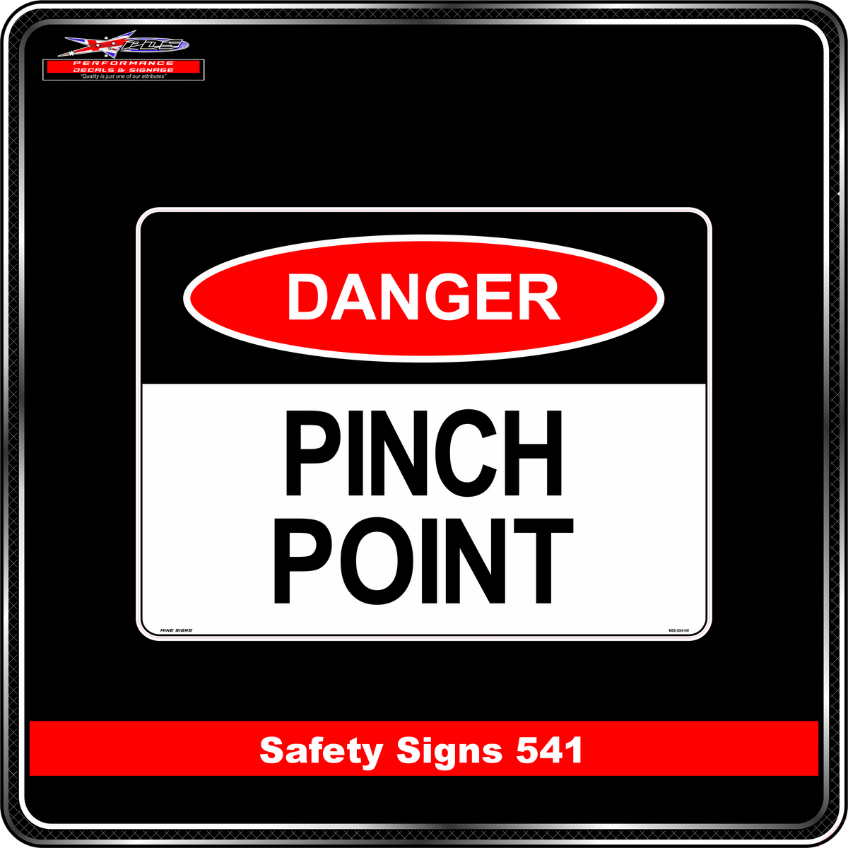 Danger Pinch Point (Safety Sign 0541)