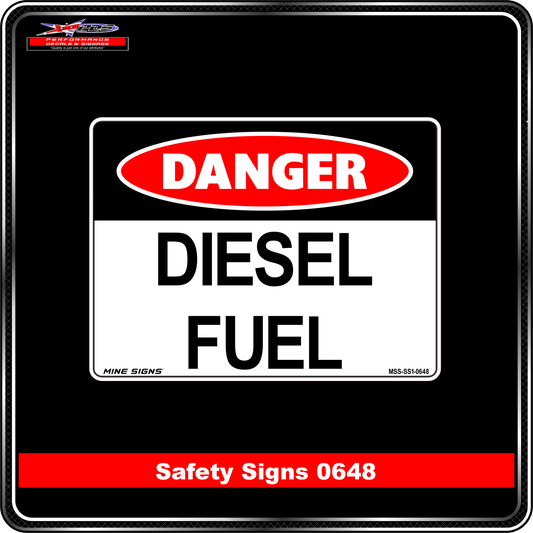 Danger Diesel Fuel (Safety Sign 0648)
