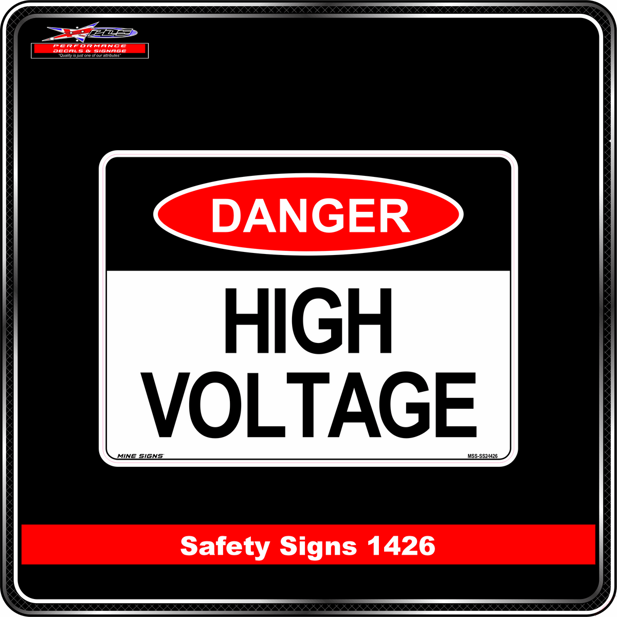 Danger High Voltage (Safety Sign 1426)