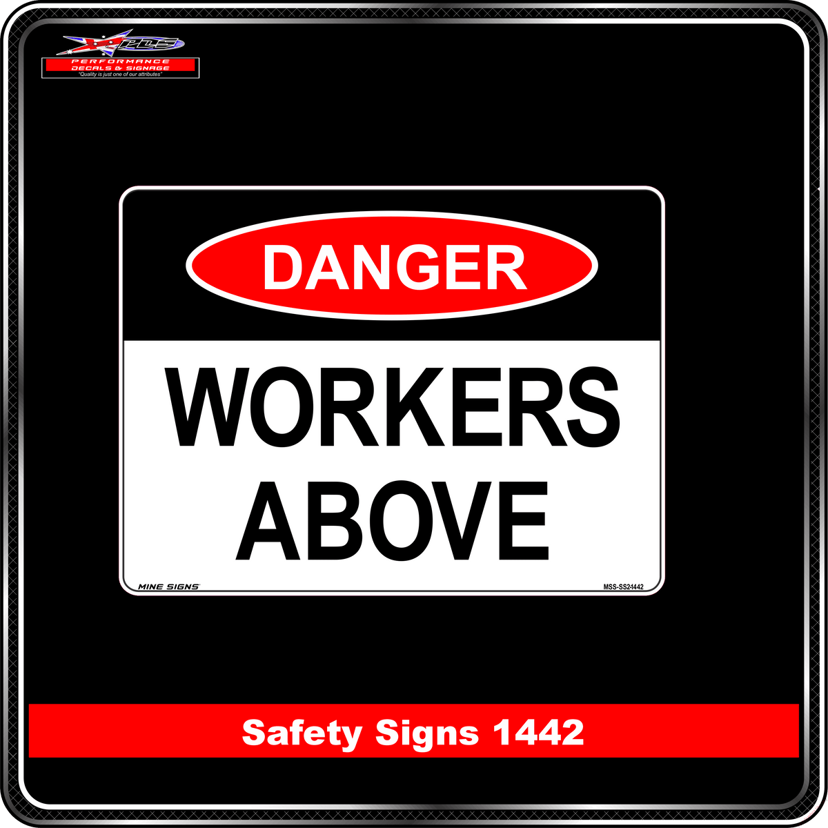Danger Workers Above (Safety Sign 1442)