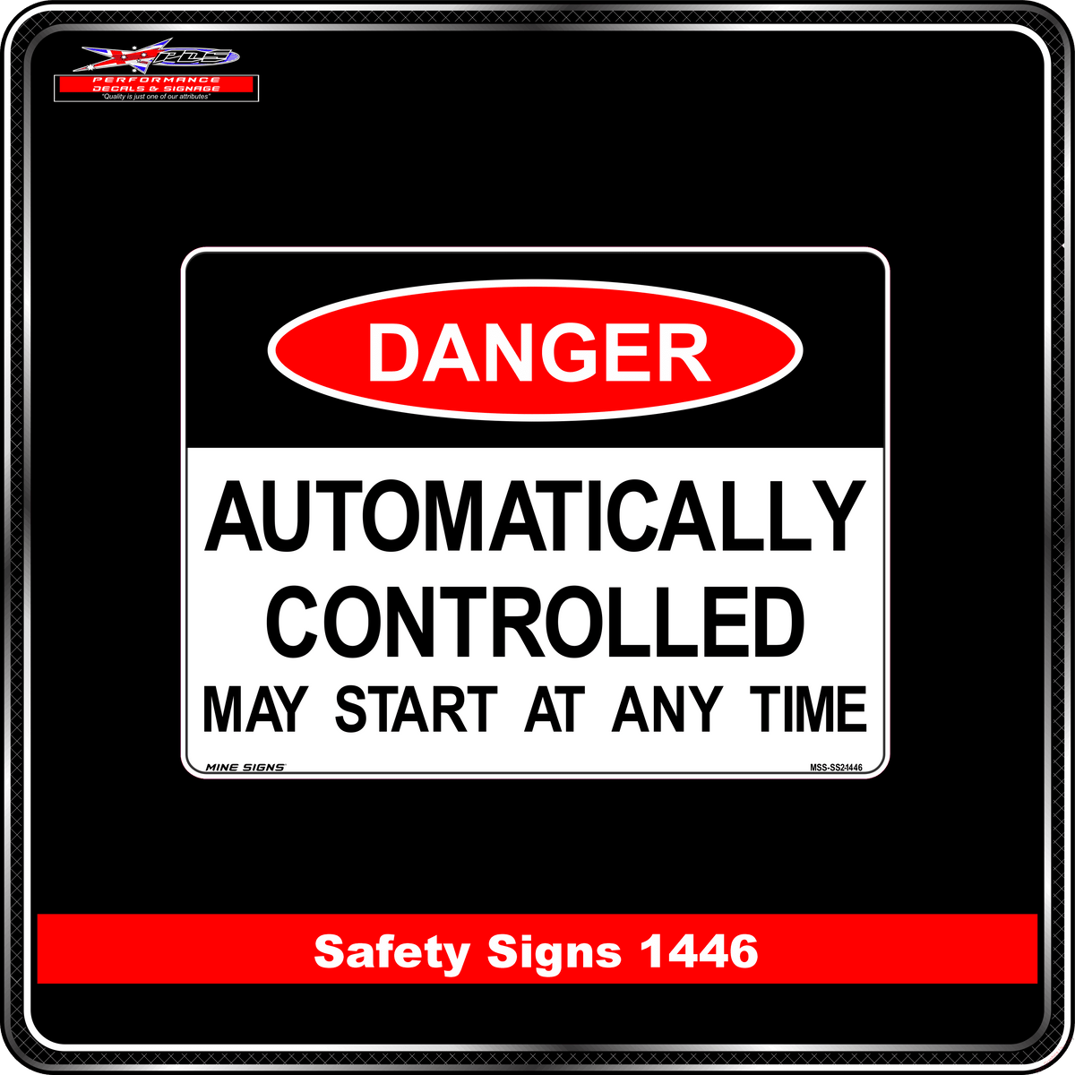 Danger Automatically Controlled (Safety Sign 1446)