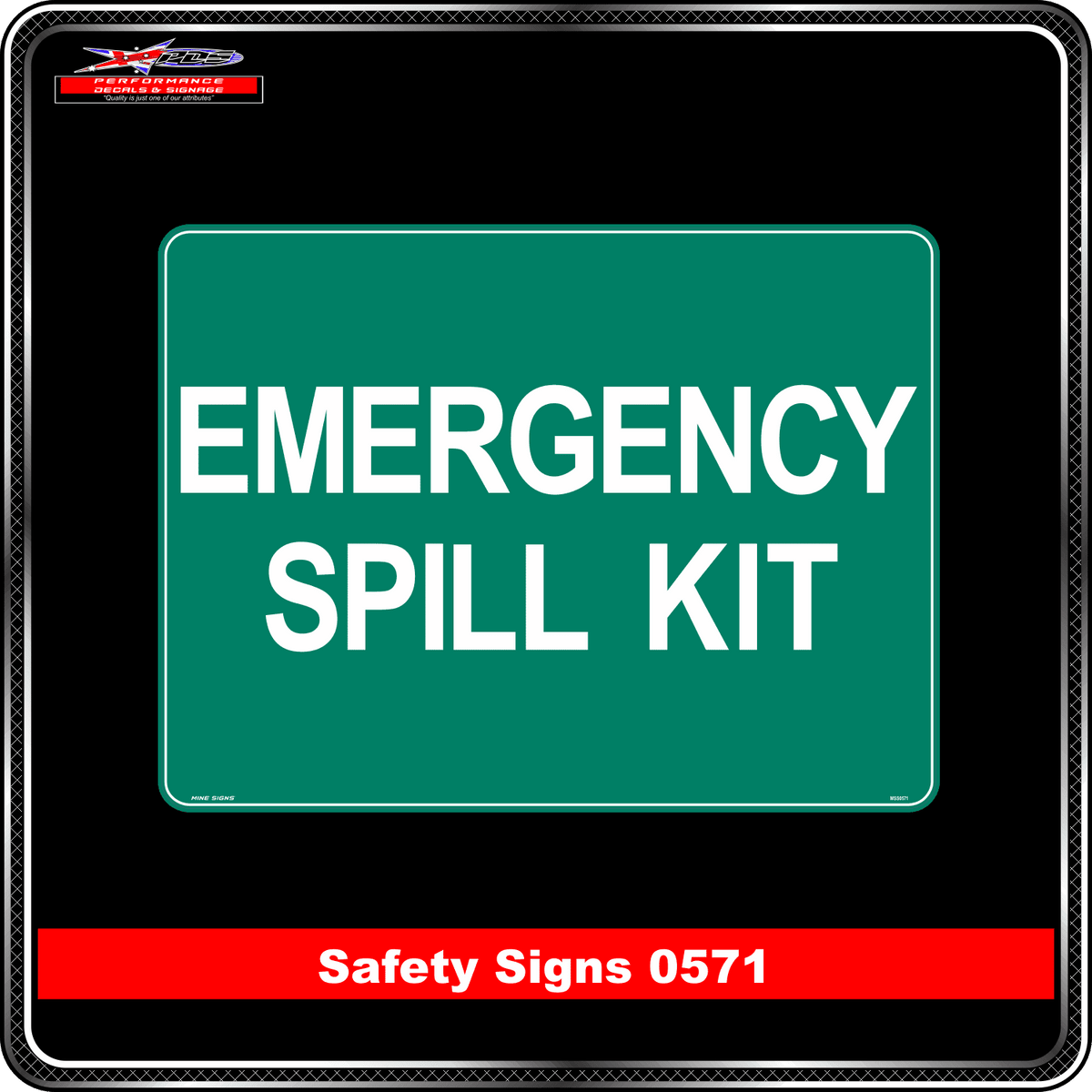 Emergency Spill Kit (Safety Sign 0571)