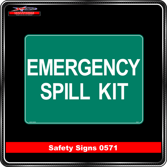 Emergency Spill Kit (Safety Sign 0571)