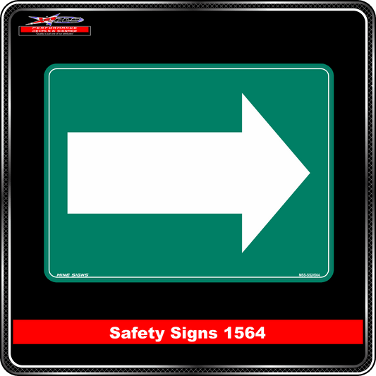 Emergency Right Arrow (Safety Sign 0564)