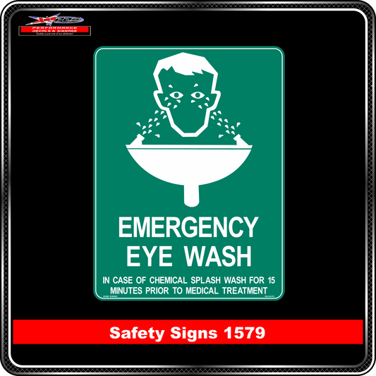 Emergency Eye Wash (Safety Sign 1579)
