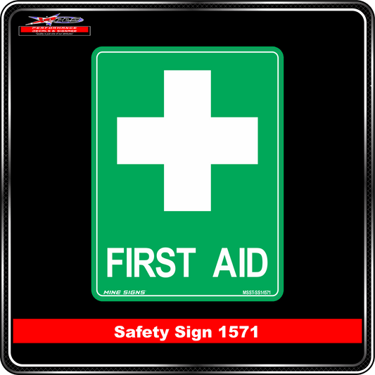 Emergency First Aid (Safety Sign 1571)