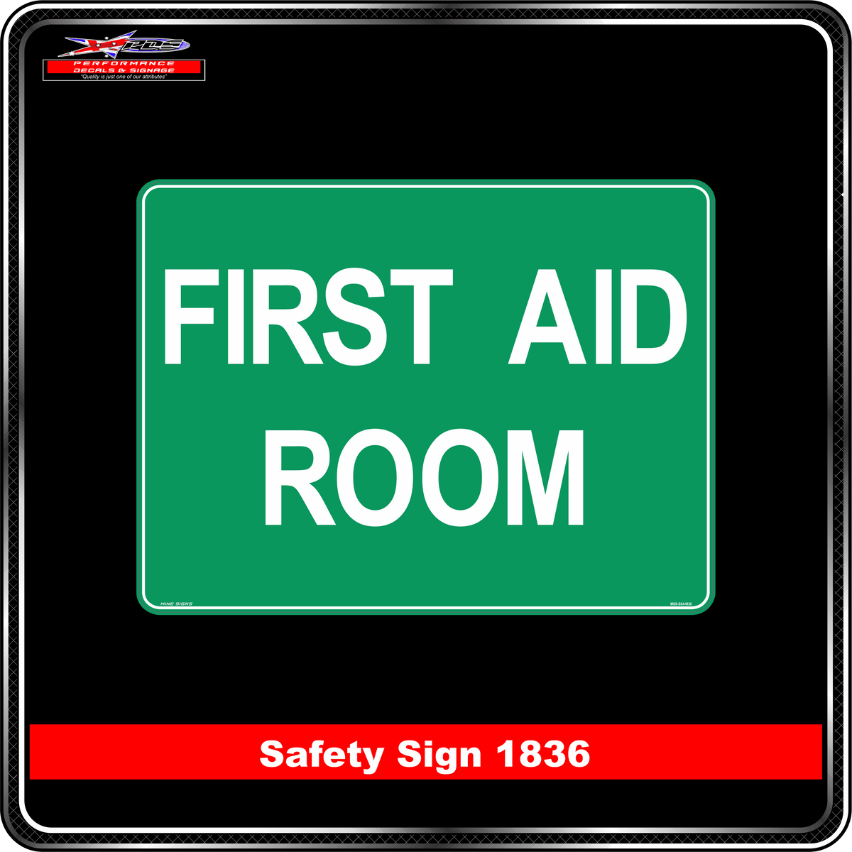 Emergency First Aid Room (Safety Sign 1836)