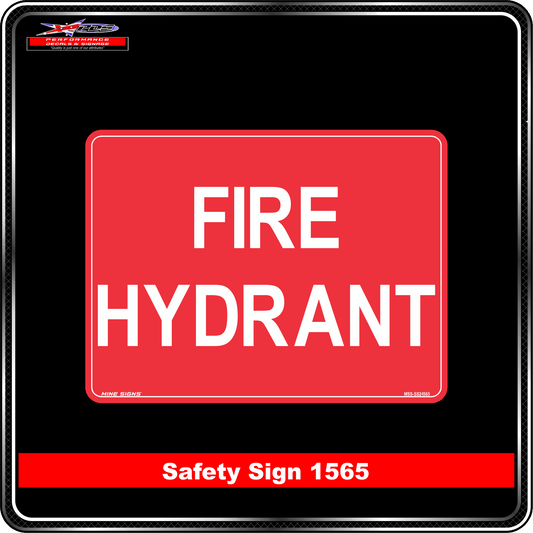 Fire Hydrant (Safety Sign 1565)