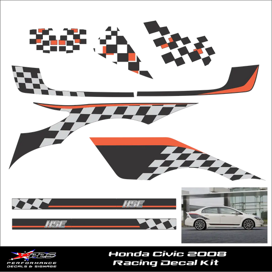 Honda Civic 2008 Decals Kit