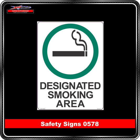 Information Designated Smoking Area (Safety Sign 0578)