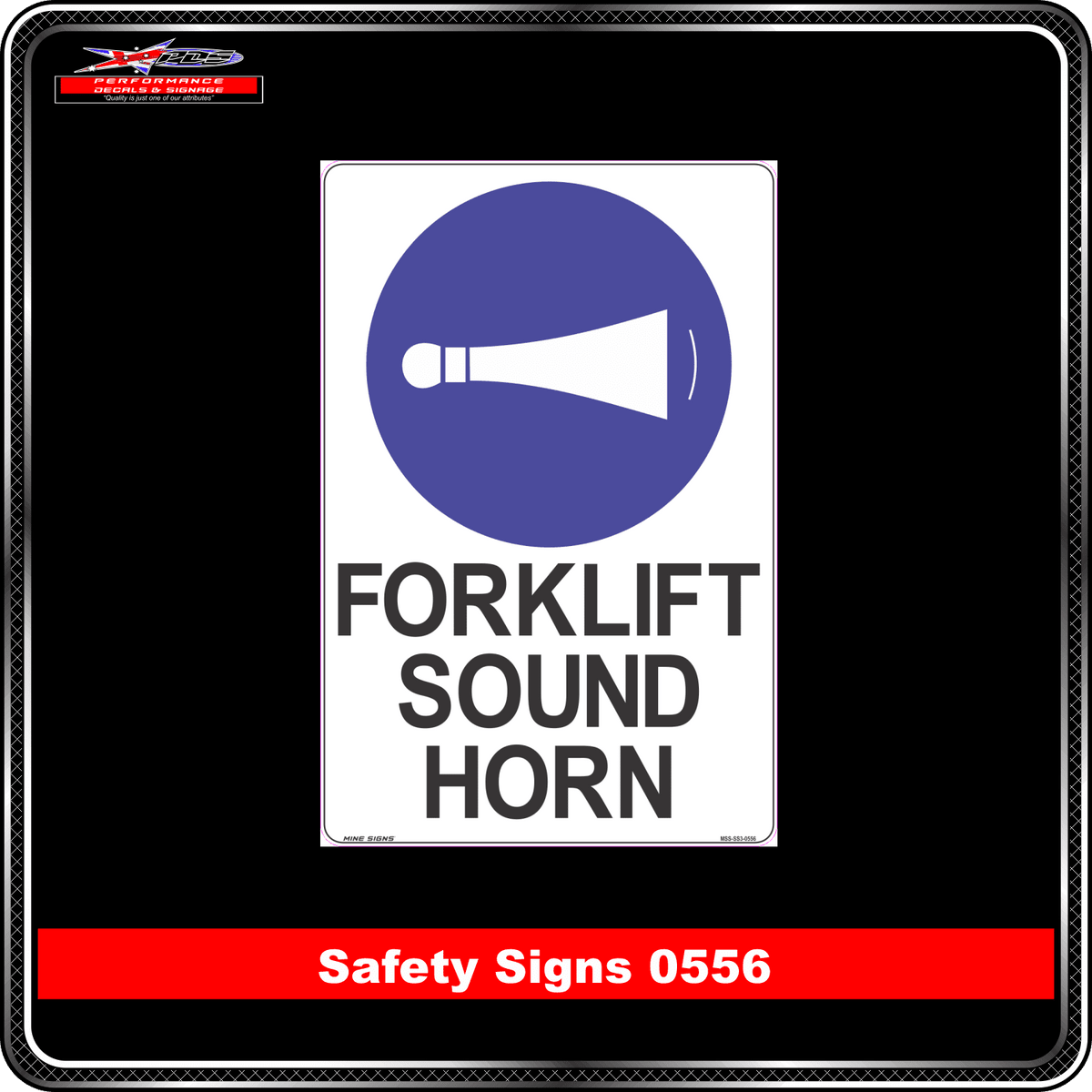 Mandatory Forklift Sound Horn (Safety Sign 0556)