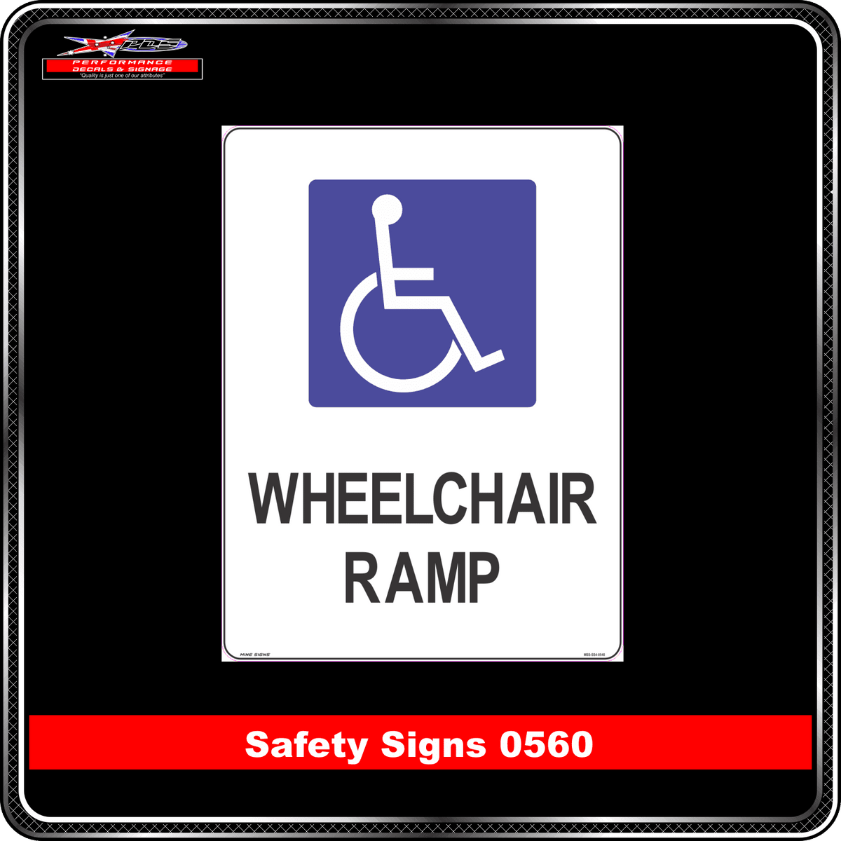 Mandatory Wheelchair Ramp (Safety Sign 0560)