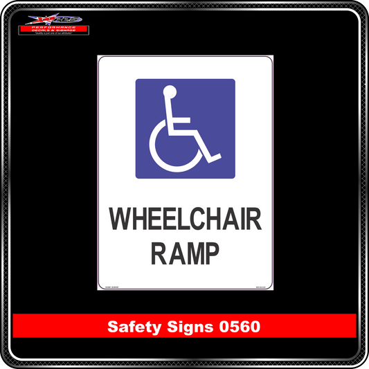 Mandatory Wheelchair Ramp (Safety Sign 0560)