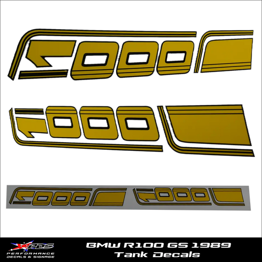 BMW R100 GS 1989 Tank Decals