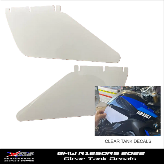 BMW R1250RS 2022 Clear Tank Protector Decals