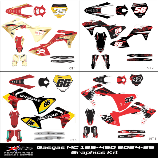 Gasgas MC 125-450 2024-25 - Full Decal Kit