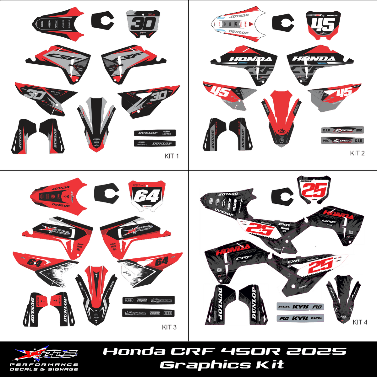 Honda CRF 450R 2025 - Graphics Kit