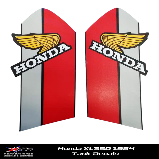 Honda XL 350 1984 - Tank Decals