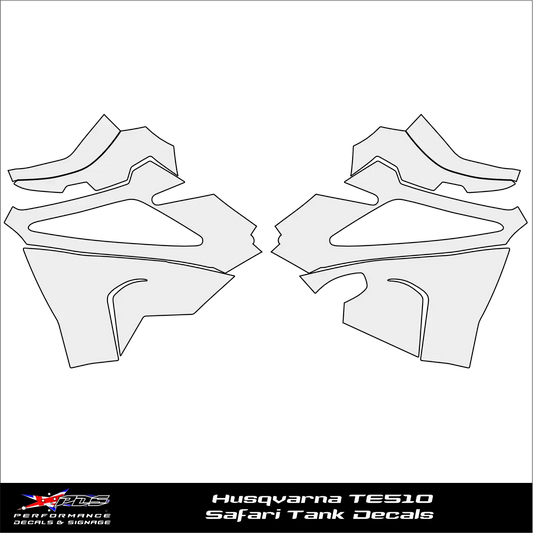 Husqvarna TE 510 Safari Tank Decals