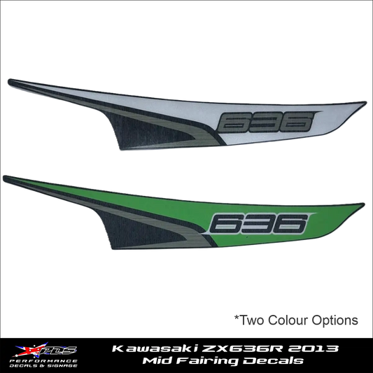 Kawasaki ZX636R 2013 - OEM Fairing Decals