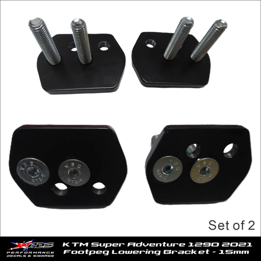 Footpeg Lowering Brackets with Bolts for KTM 1290 (2021) - 15mm