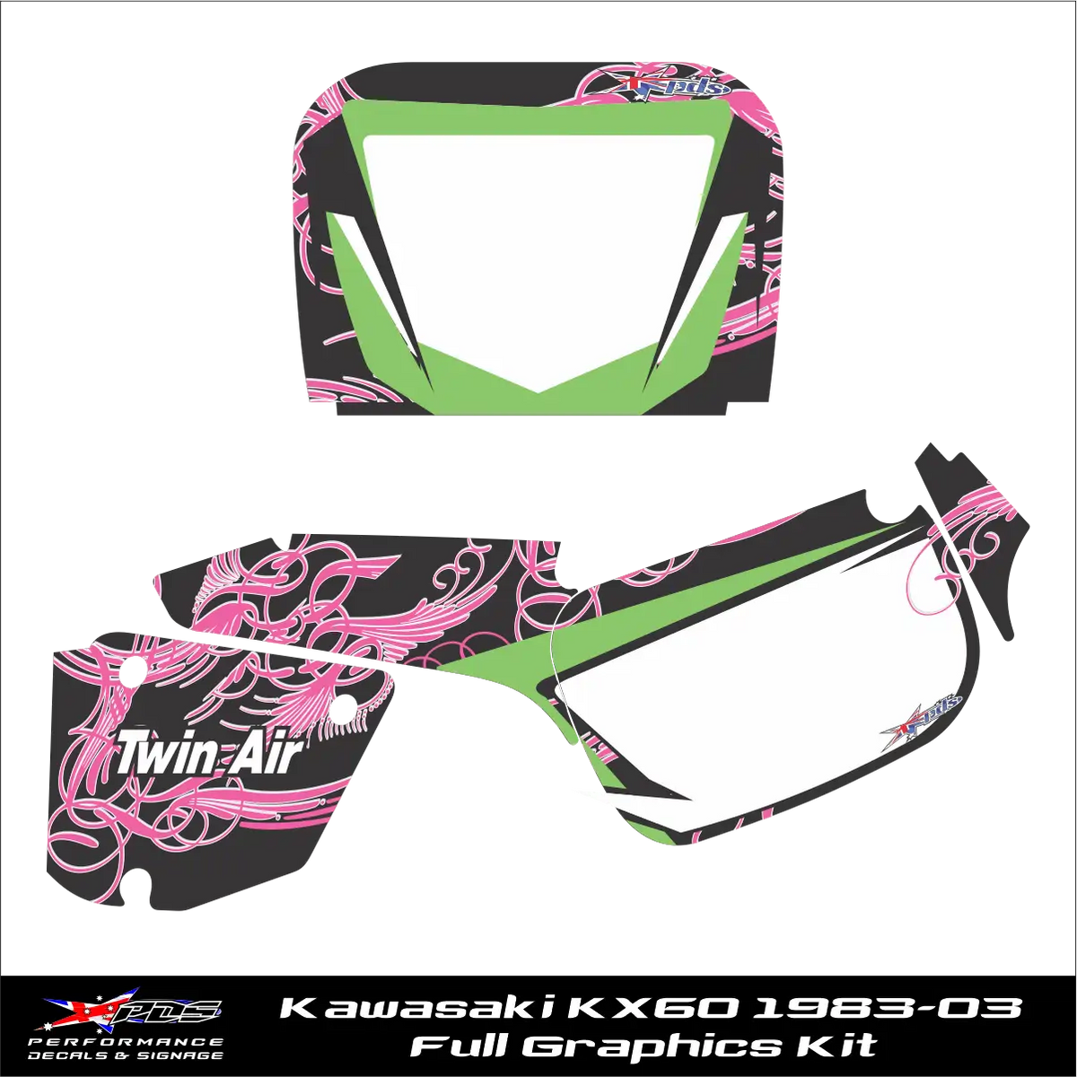 Kawasaki KX60 1983-2003 - Full Graphics Kit