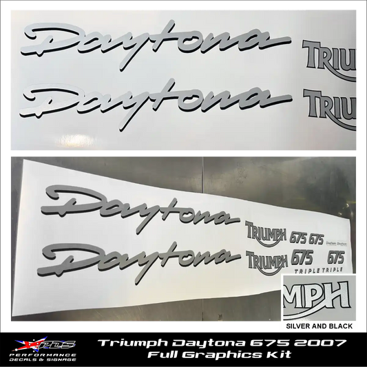 Triumph Daytona 675 2007 - Full Graphics Kit