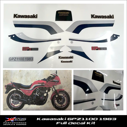 Kawasaki GPZ1100 - 1983 - Like OEM Decals