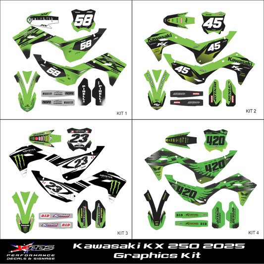 Kawasaki 250 2025 - Full Decal Kit