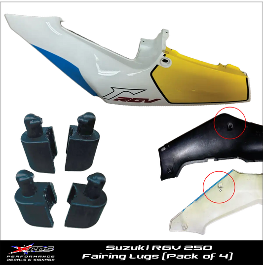 Suzuki RGV 250 1988-98 Set of 4 Fairing Lugs for Rear Ductail