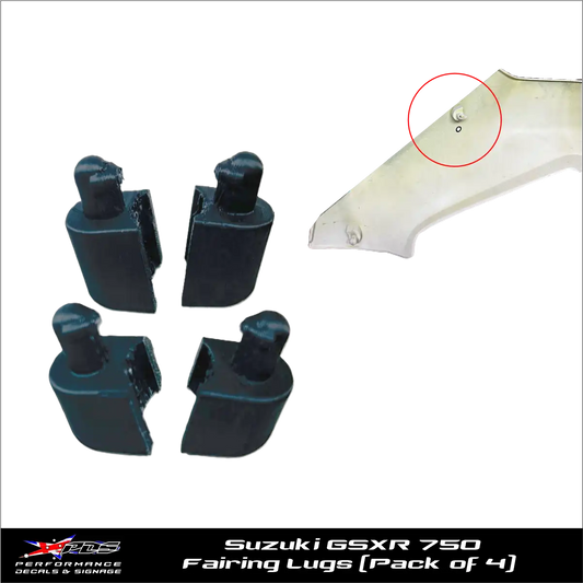 Suzuki RGV 1100 1988+ Set of 4 Fairing Lugs for Rear Ductail
